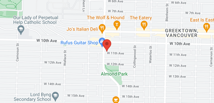 map of 3675-3677 W 11TH AVENUE